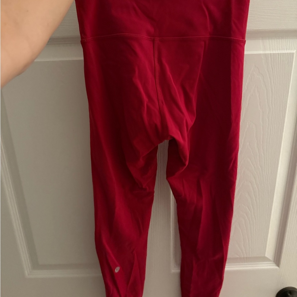 Lulu Red Leggings